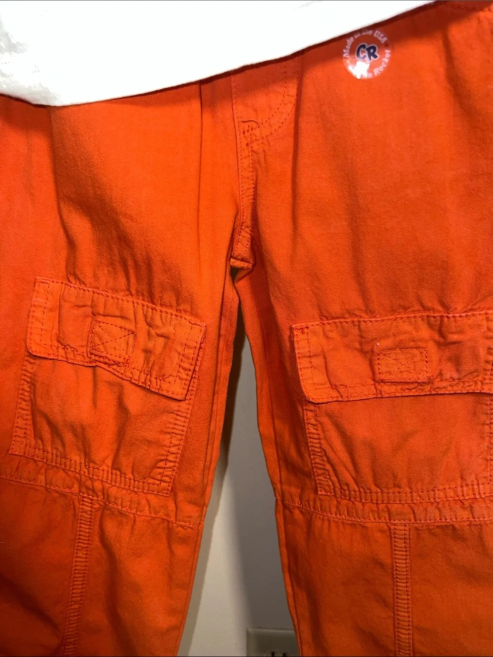 Vintage Kids 2 Piece Boarder Shirt and Orange Pants Size 4T